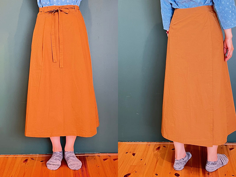 ［坂内鏡子］ラップスカート